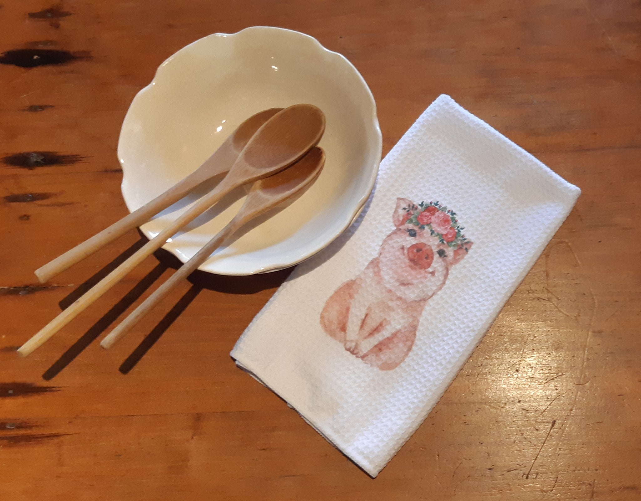 Sweet Little Piggy Tea Towel