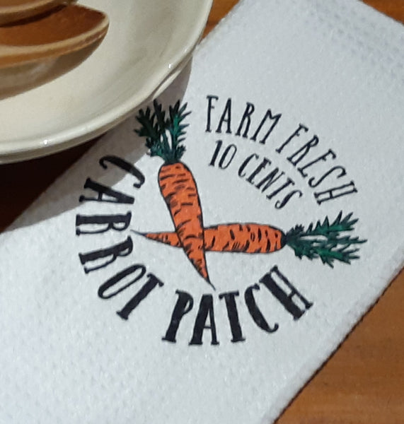 Carrot Patch Tea Towel - Easter & Spring Collection